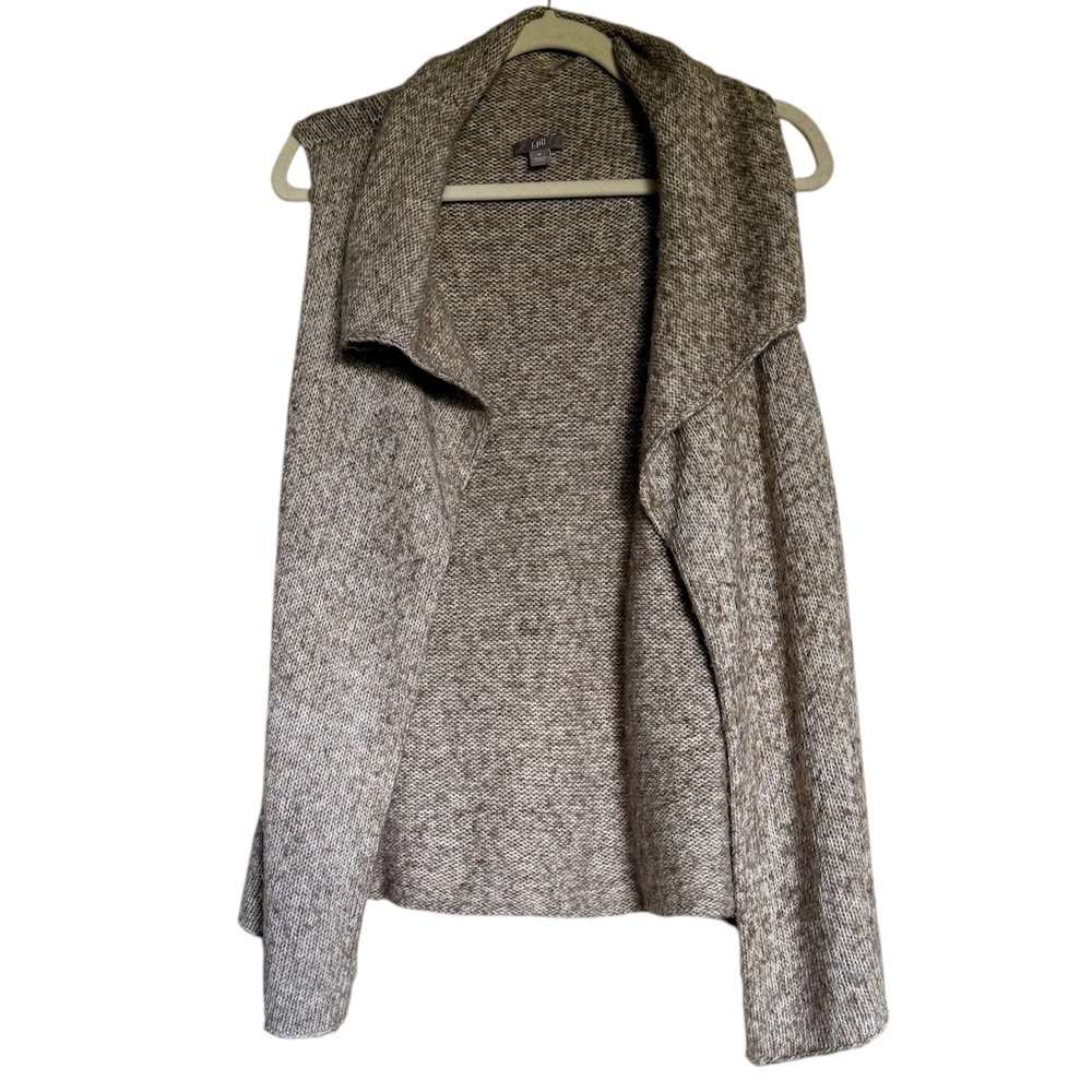 J. Jill Chunky Open Front Knit Sweater Vest‎ Size Medium